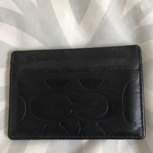 Men’s coach slim wallet/money clip black